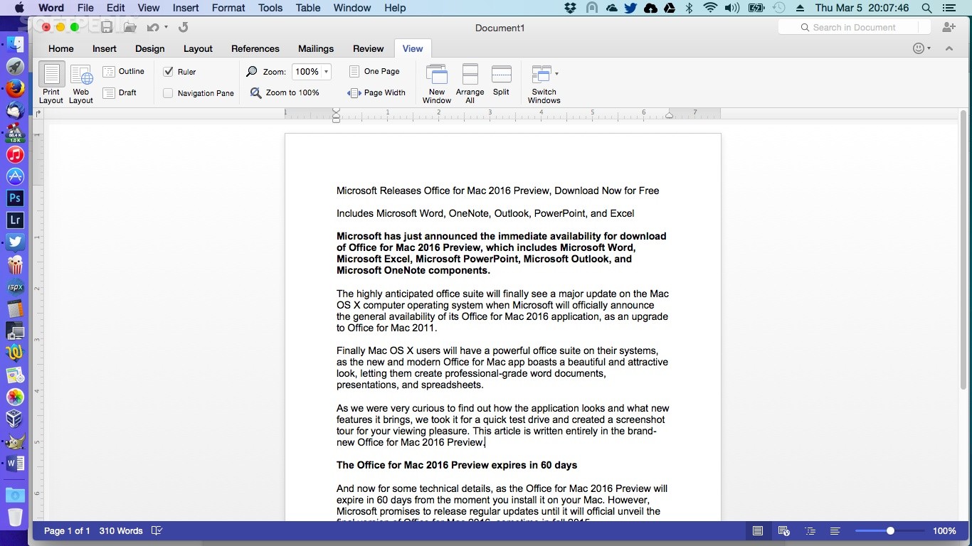 download word processor for mac free